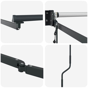 Tenda da Sole Antracite 3 x 2,5 m Metallo