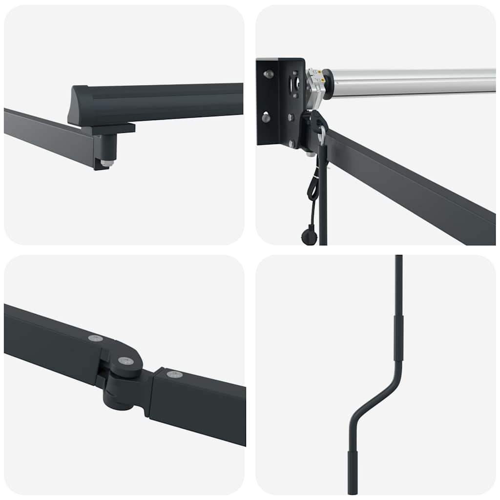 Tenda da Sole Antracite 4,5 × 3 m Metallo