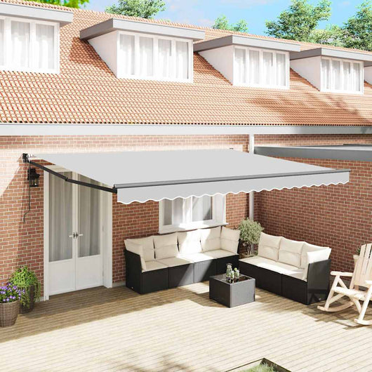 Tenda da Sole Antracite 5 x 3 m Metallo 362035