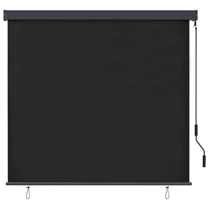 vidaXL Tenda a Rullo Esterna Rigato Antracite 180 x 250 cm Tessuto