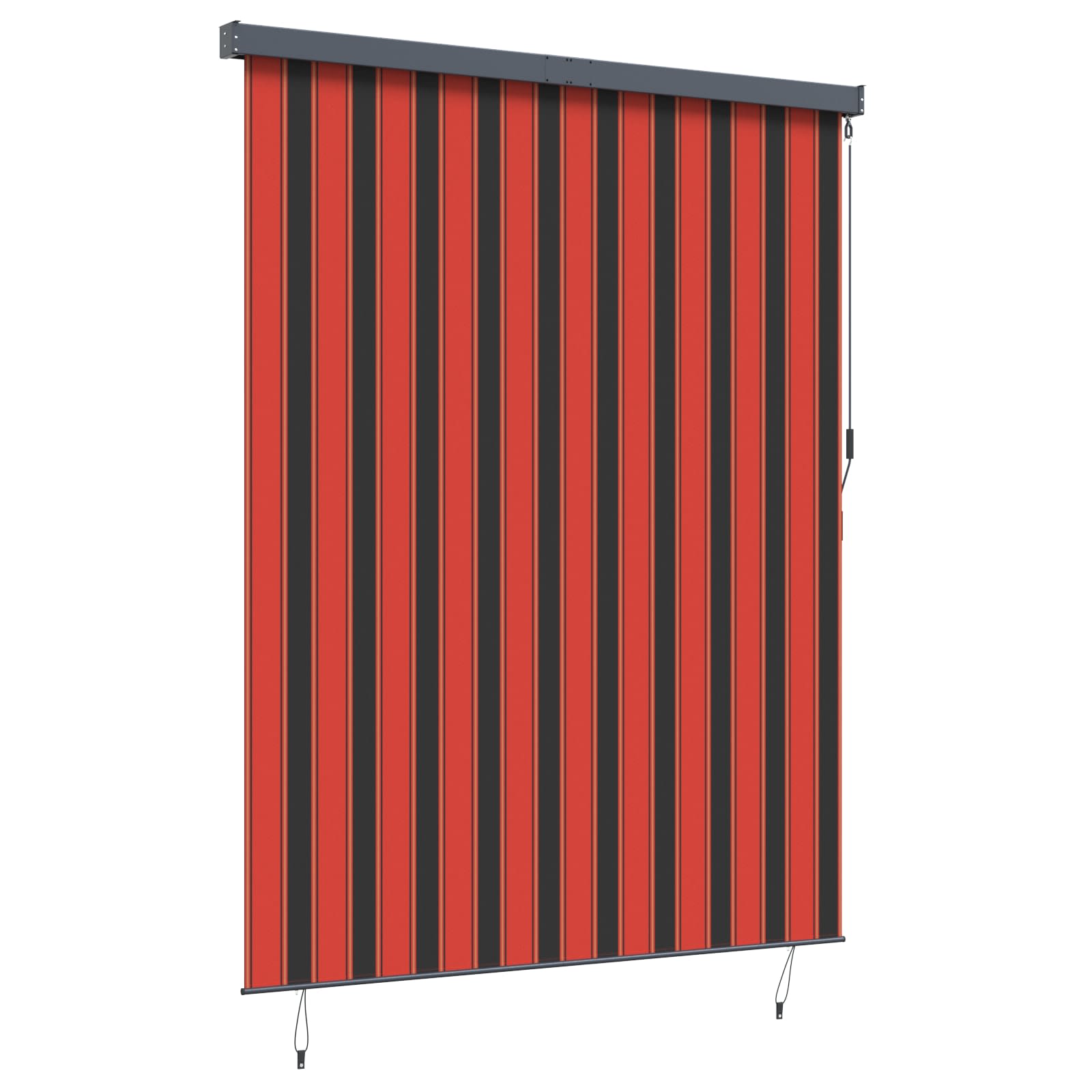 Tenda a Rullo Esterna arancione e marrone 200 x 250 cm Tessuto 362092