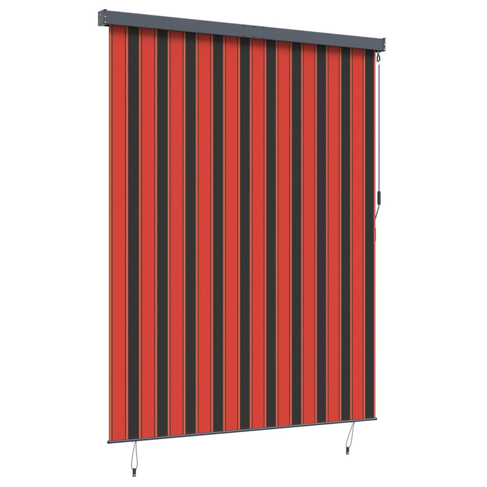 Tenda a Rullo Esterna arancione e marrone 200 x 250 cm Tessuto 362092