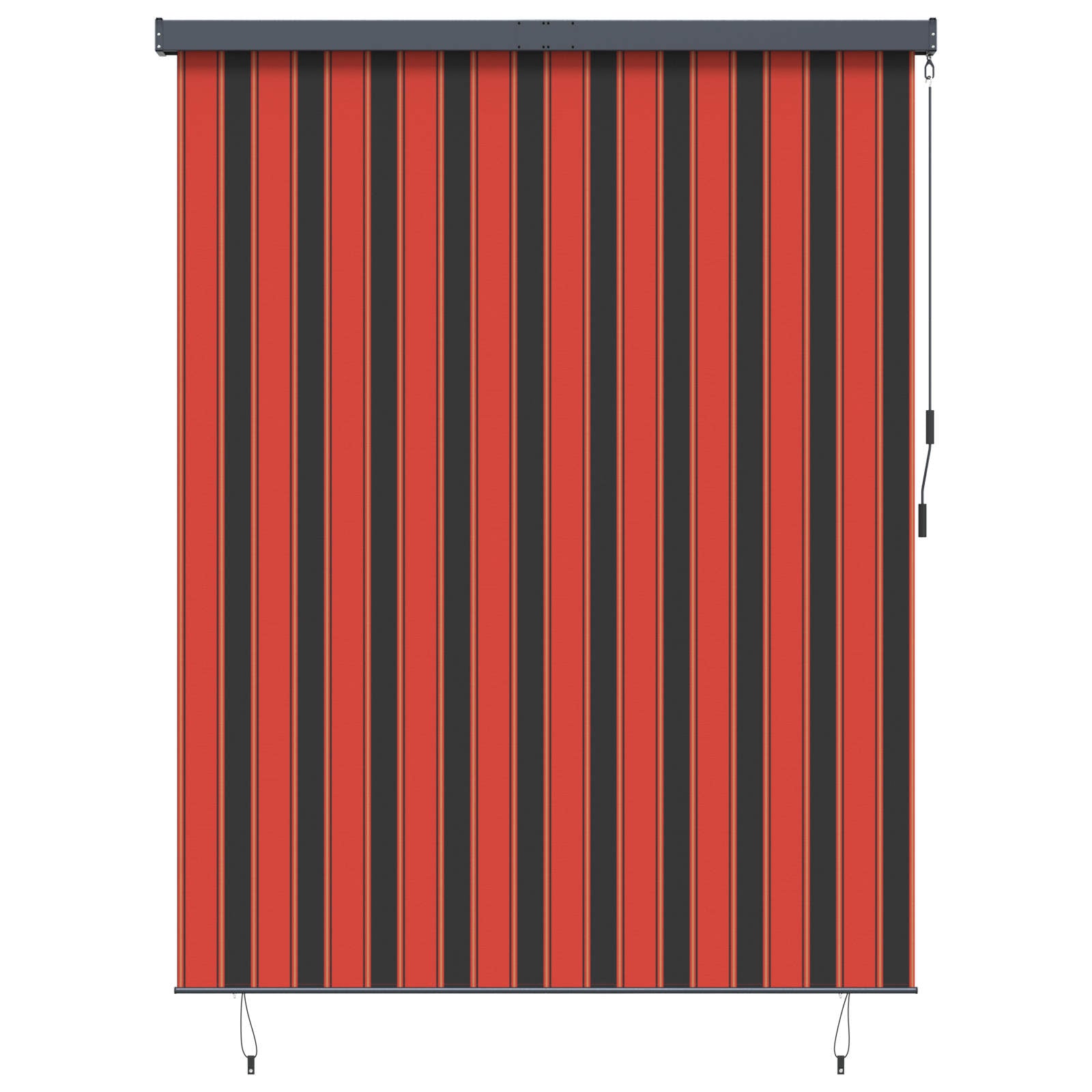 Tenda a Rullo Esterna arancione e marrone 200 x 250 cm Tessuto 362092