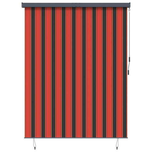 Tenda a Rullo Esterna arancione e marrone 200 x 250 cm Tessuto 362092