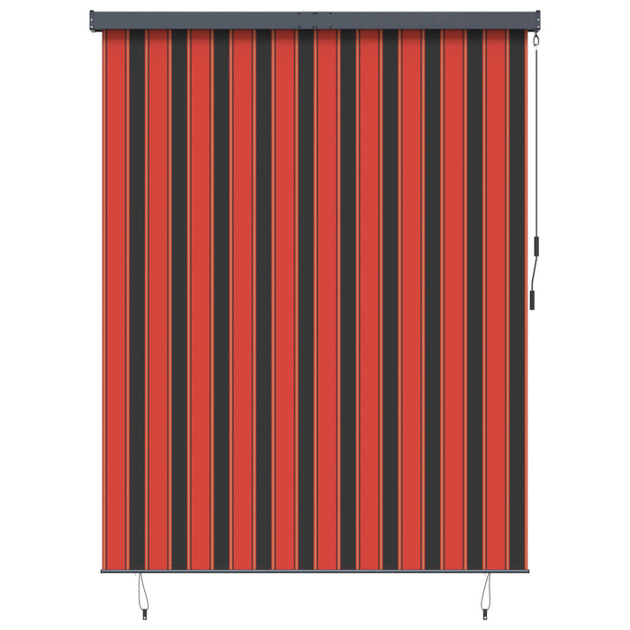 Tenda a Rullo Esterna arancione e marrone 200 x 250 cm Tessuto 362092