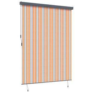 Tenda a Rullo Esterna Rigato Giallo e blu 220 x 250 cm Tessuto 362094