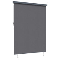 Tenda a Rullo Esterna Rigato Antracite 220 x 250 cm Tessuto 362096