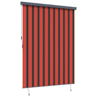 Tenda a Rullo Esterna arancione e marrone 220 x 250 cm Tessuto 362098