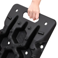 Tavole di Trazione 2 pz Nere 107x31x7 cm Nylon 210771