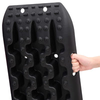 Tavole di Trazione 2 pz Nere 106x30,5x7 cm Nylon 210774