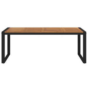 Tavolo Giardino con Gambe a U 200x90x75cm Legno Massello Acaciacod mxl 104433