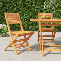 Sedie da Giardino Pieghevoli 2pz 47x62x90cm Legno Massello Teak 362761