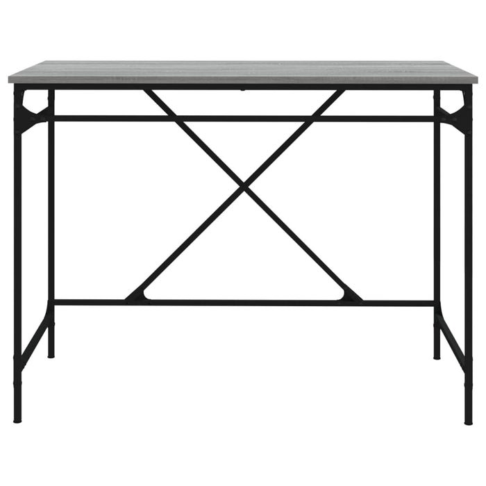 Scrivania tavolo postazione di lavoro mobile per computer studio sonoma 100 x 50 x 75 cm derivati ​​del legno e ferro grigio 02_0023938