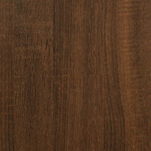 Scrivania Rovere Marrone 100x50x75 cm Legno Multistrato e Ferro 826723
