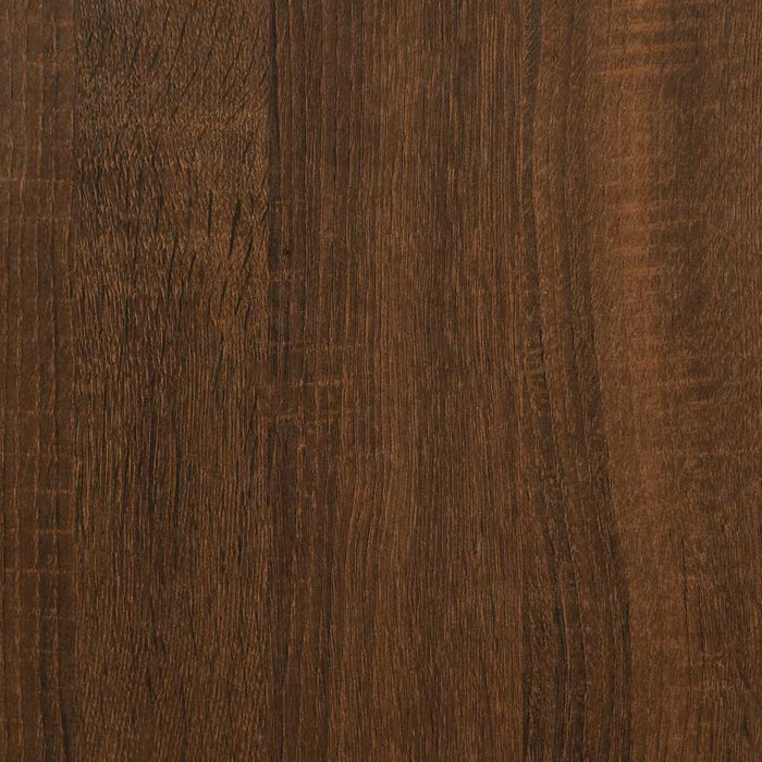 Scrivania Rovere Marrone 100x50x75 cm Legno Multistrato e Ferro 826723
