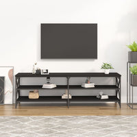 Mobile Porta TV Nero 160x40x50 cm in Legno Multistrato 826729