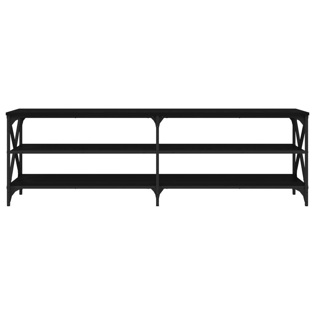 Mobile Porta TV Nero 160x40x50 cm in Legno Multistrato 826729