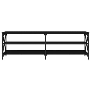 Mobile Porta TV Nero 160x40x50 cm in Legno Multistrato 826729