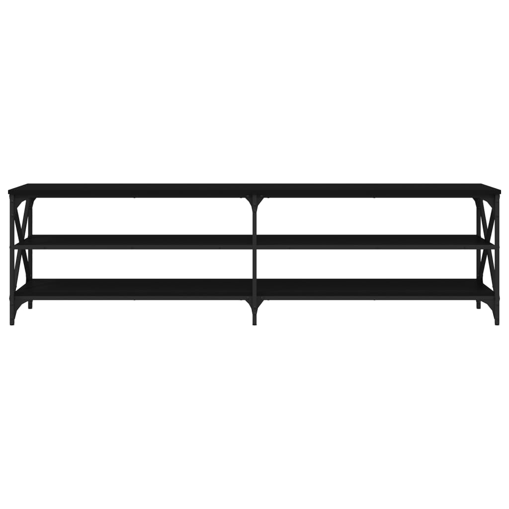 Mobile Porta TV Nero 180x40x50 cm in Legno Multistrato 826734