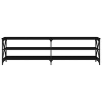 Mobile Porta TV Nero 180x40x50 cm in Legno Multistrato 826734