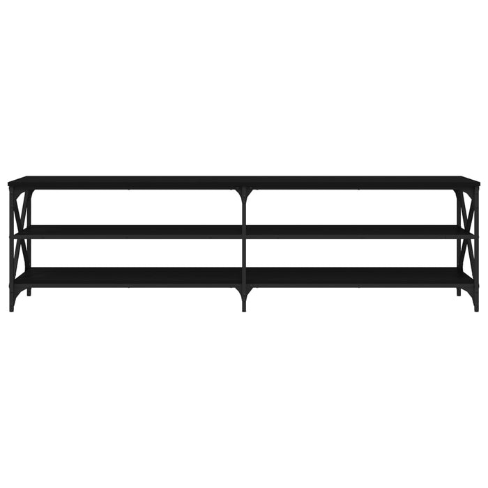 Mobile Porta TV Nero 180x40x50 cm in Legno Multistrato 826734