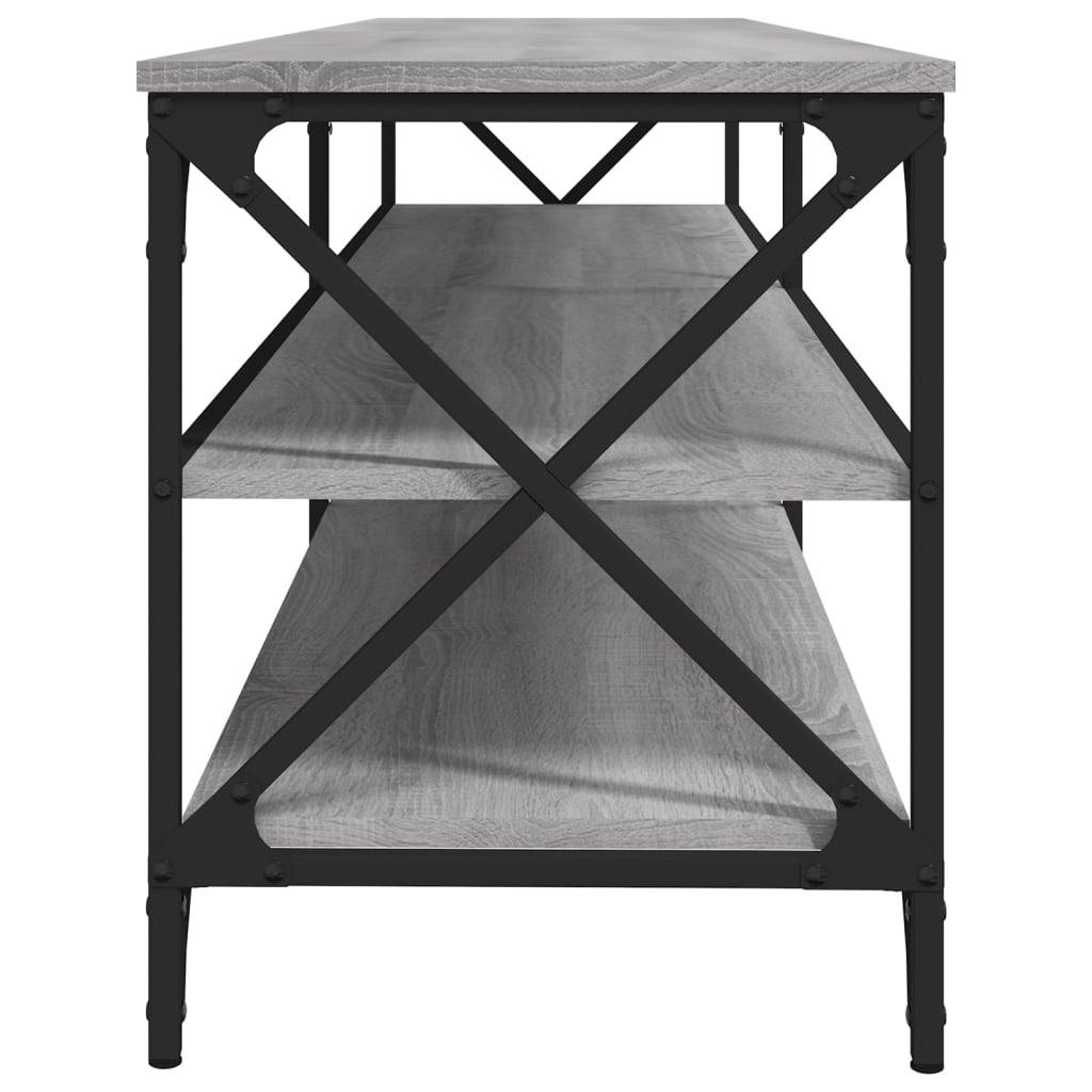 Mobile TV Grigio Sonoma 180x40x50 cm in Legno Multistrato 826737