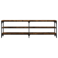 Mobile TV Rovere Fumo 160x30x50 cm in Legno Multistrato 826751