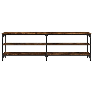Mobile TV Rovere Fumo 160x30x50 cm in Legno Multistrato 826751