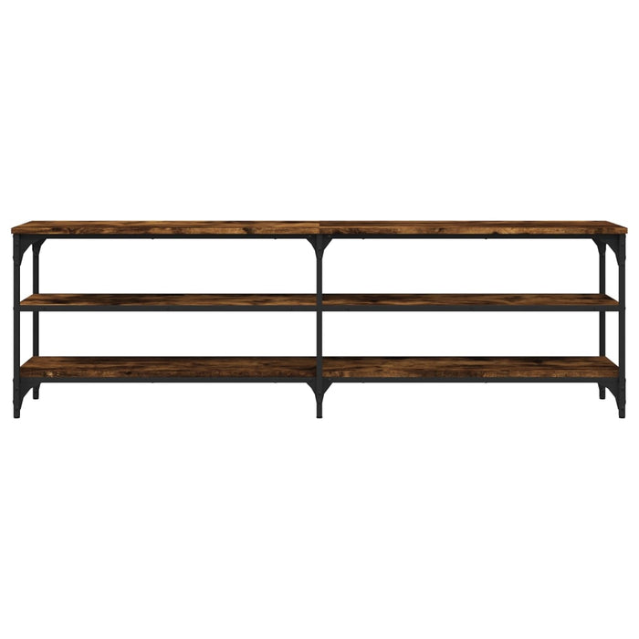 Mobile TV Rovere Fumo 160x30x50 cm in Legno Multistrato 826751