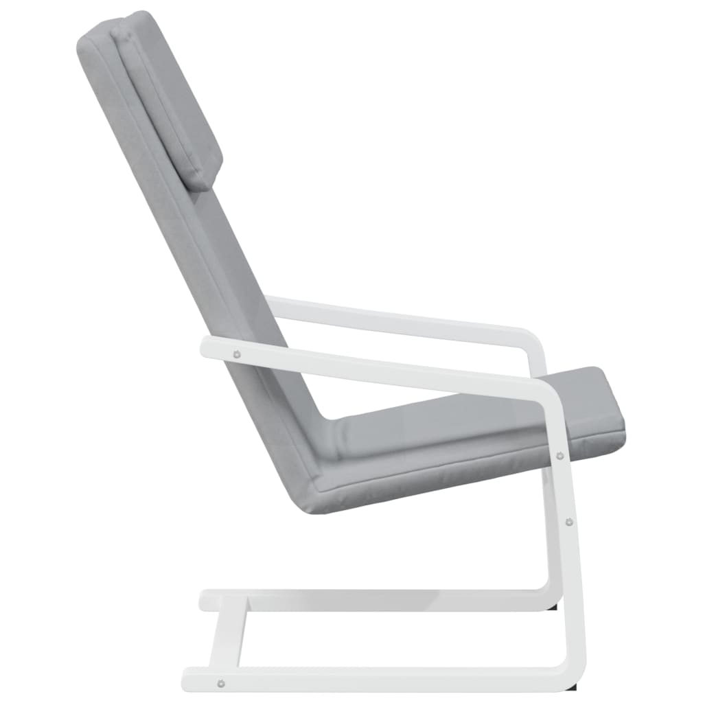 Sedia Relax Grigio Chiaro in Tessuto 351054