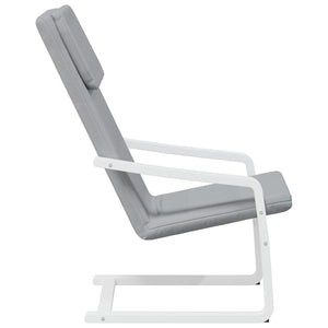Sedia Relax Grigio Chiaro in Tessuto 351054