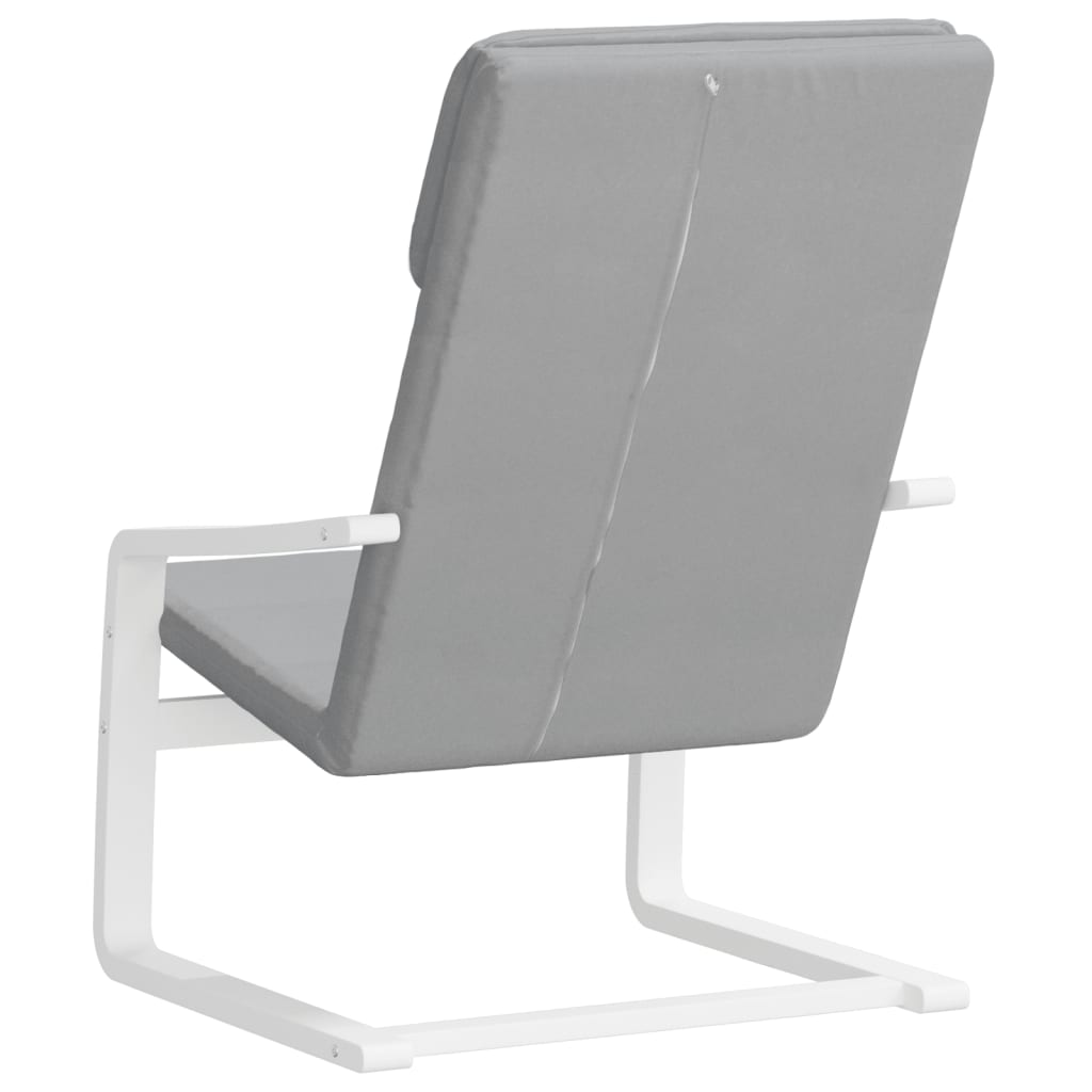 Sedia Relax Grigio Chiaro in Tessuto 351054