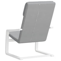 Sedia Relax Grigio Chiaro in Tessuto 351054