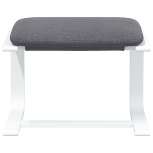 Poggiapiedi Grigio Chiaro 51x41x40 cm in Tessuto 351065