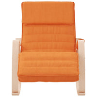 Sedia a Dondolo Giallo Scuro in Tessuto 351081