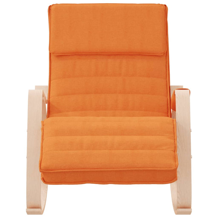 Sedia a Dondolo Giallo Scuro in Tessuto 351081