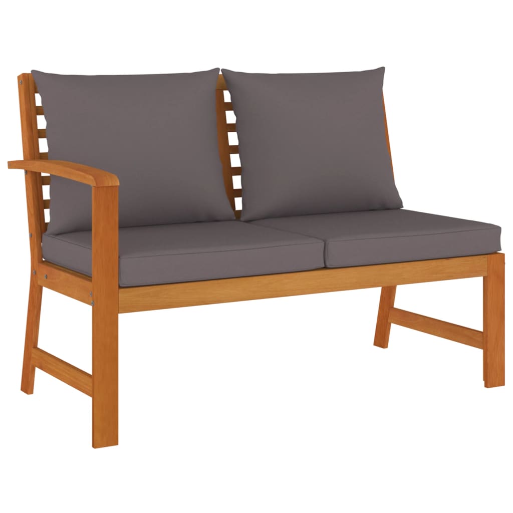 Set da Pranzo Giardino 11 pz con Cuscini Legno Massello Acacia 3154973