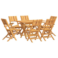 Set da Pranzo da Giardino 7 pz in Legno Massello di Teak 3155010