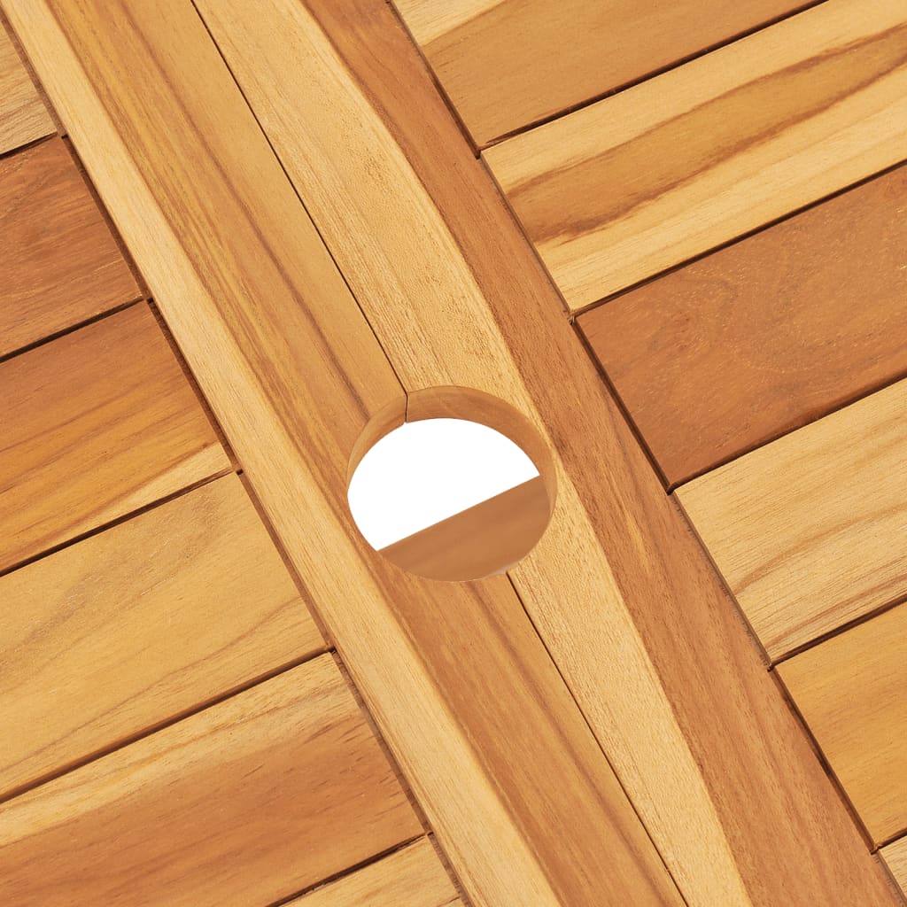 Set da Pranzo per Giardino 5 pz in Legno Massello di Teak 3155011