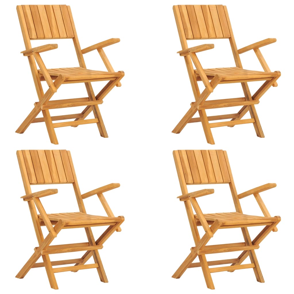 Set da Pranzo per Giardino 5 pz in Legno Massello di Teak 3155030