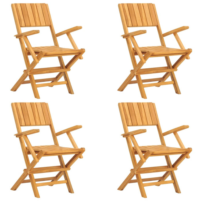 Set da Pranzo per Giardino 5 pz in Legno Massello di Teak 3155030