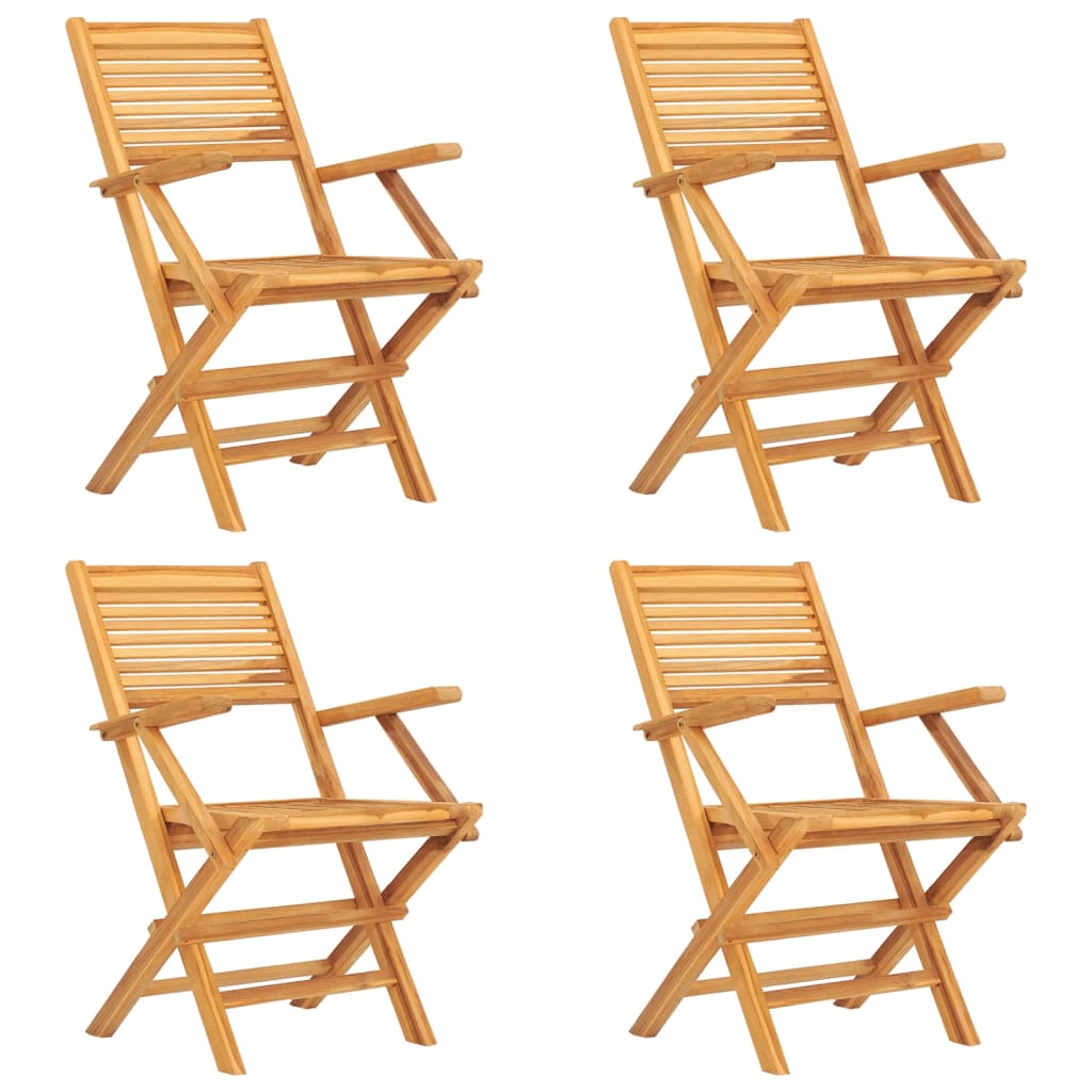 Set da Pranzo per Giardino 5 pz in Legno Massello di Teakcod mxl 124178