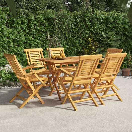 Sedie da Giardino Pieghevoli 6pz 56x63x90cm Legno Massello Teak 3155050