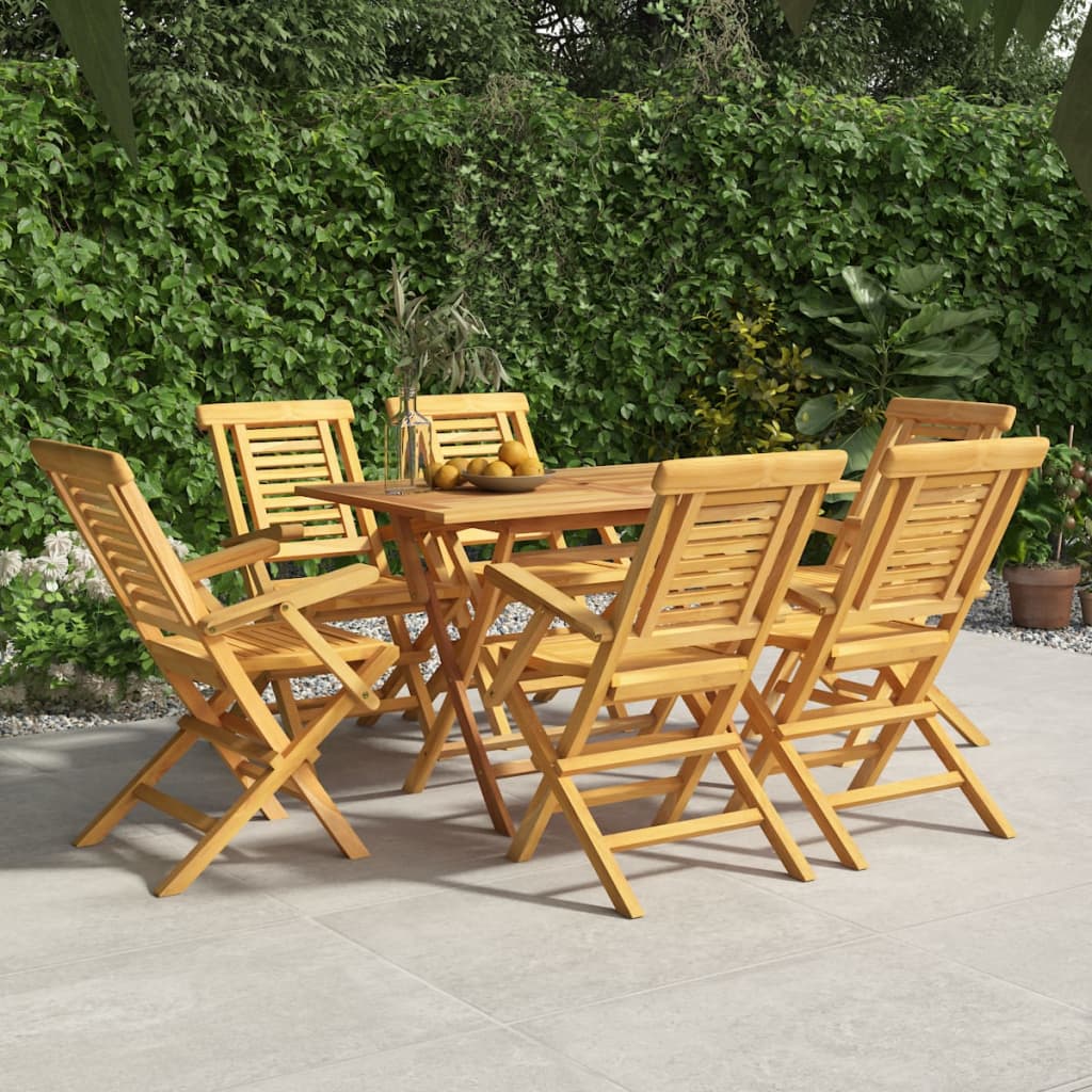 Sedie da Giardino Pieghevoli 6pz 56x63x90cm Legno Massello Teakcod mxl 100247