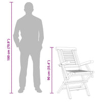 Sedie da Giardino Pieghevoli 8pz 56x63x90cm Legno Massello Teak 3155051