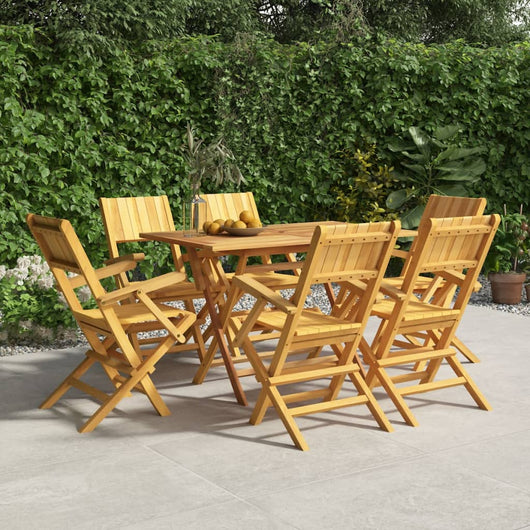 Sedie da Giardino Pieghevoli 6pz 55x61x90cm Legno Massello Teak 3155062