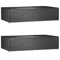 Copri Mobili Giardino 2pz 12 Occhielli 315x180x75cm Rettangolo