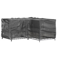 Coperture Mobili da Giardino a L 2pz 16 Occhielli 215x215x90cm