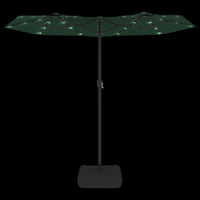 Ombrellone a Doppia Testa con LED Verde 316x240 cm