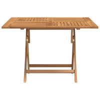 Tavolo da Giardino Pieghevole Grigio 120x70x75 cm Massello Teakcod mxl 121101